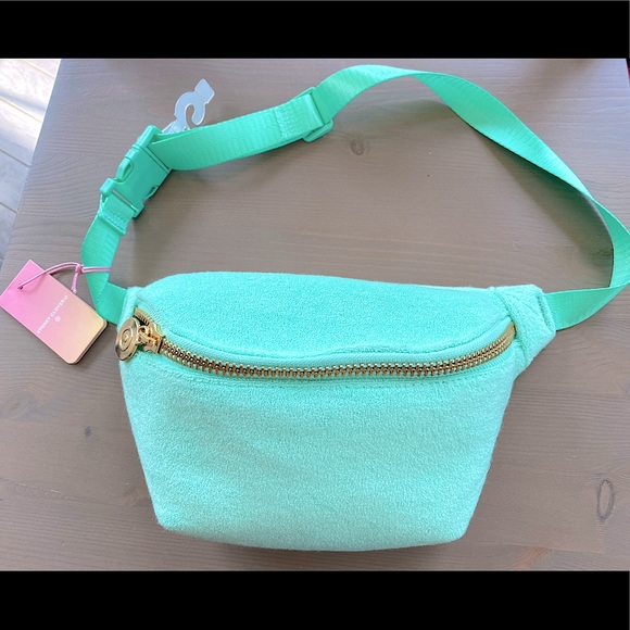 BNWT Stoney Clover Lane Target Collection Terry Cloth Mint Turquoise Fanny Pack - Picture 3 of 3